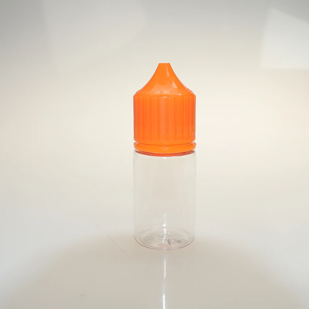 10 ML V3 black plastic PCR bottle with a slim mouth cap and tip