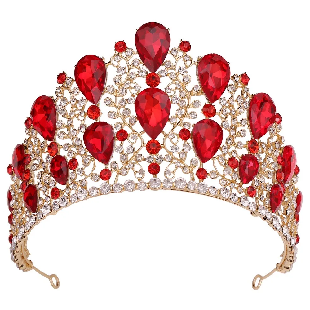 Crystal Tiaras And Crowns Bride Headdress Bridal Diadem Princess Wedding Crown hairband Ornaments