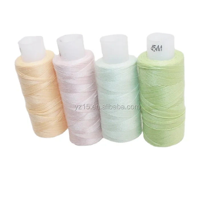 best selling  100% polyester colored 180 yard sewing thread high quality polyester exquisite embroidery thread