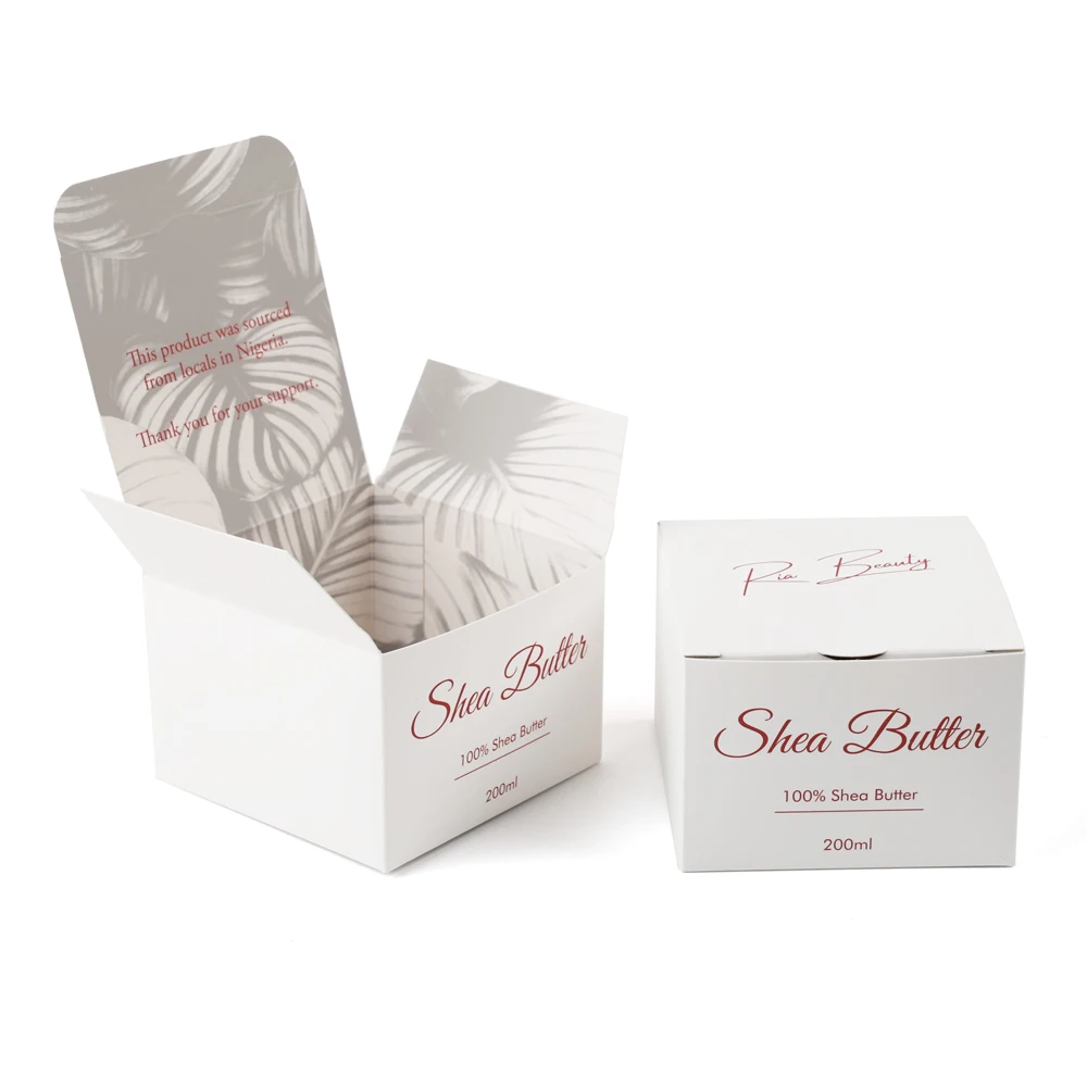 Personalized cardboard box skin care product packaging custom logo cosmetic packaging boxes