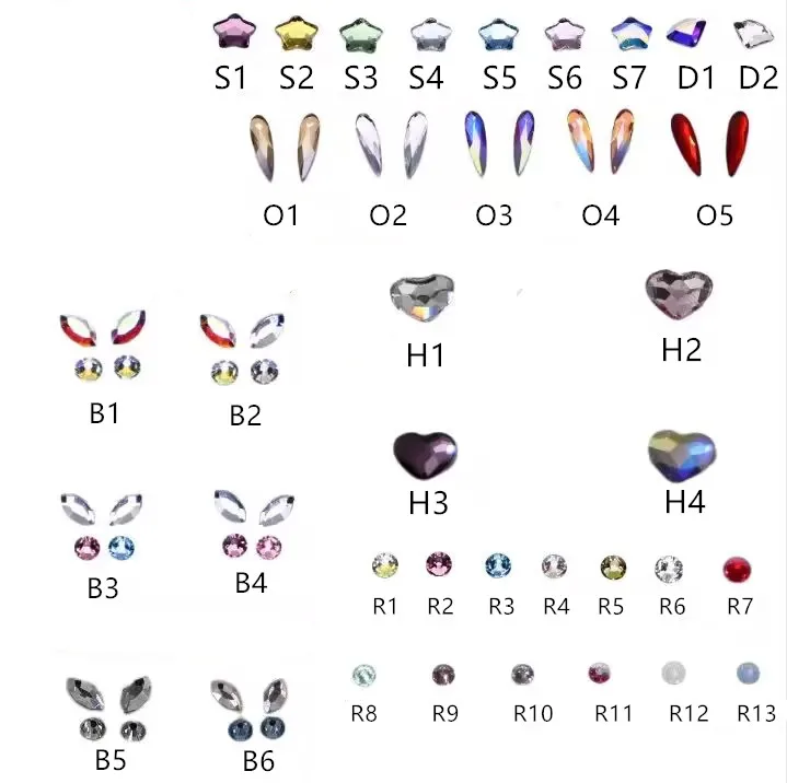 Free glue supply crystal dental use teeth decoration crystal Tooth Gems Crystal for salon/clinic