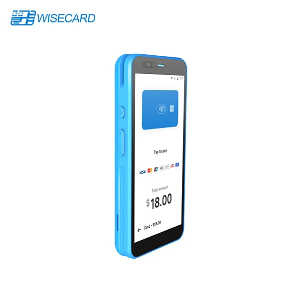 Wisecard New Design T80M Touch Screen Payment Terminal 4G Mobile Smart Android Handheld POS terminal with NFC Function