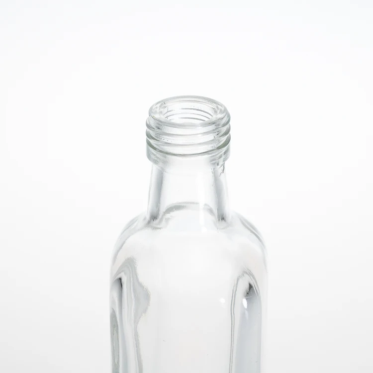 130ml  square  clear wine glass bottle with high quality