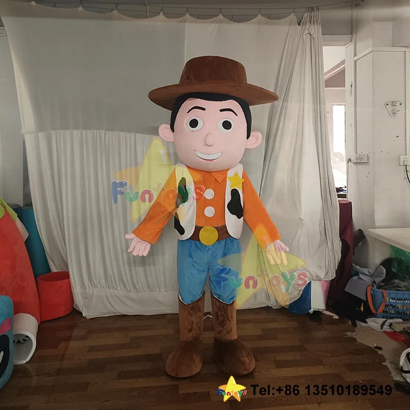 Funtoys Custom Cowgirl Jessica Cowboy Woody Cartoon Mascot Costume Cosplay Doll Mascotte Toy Story Halloween Christmas for Adult