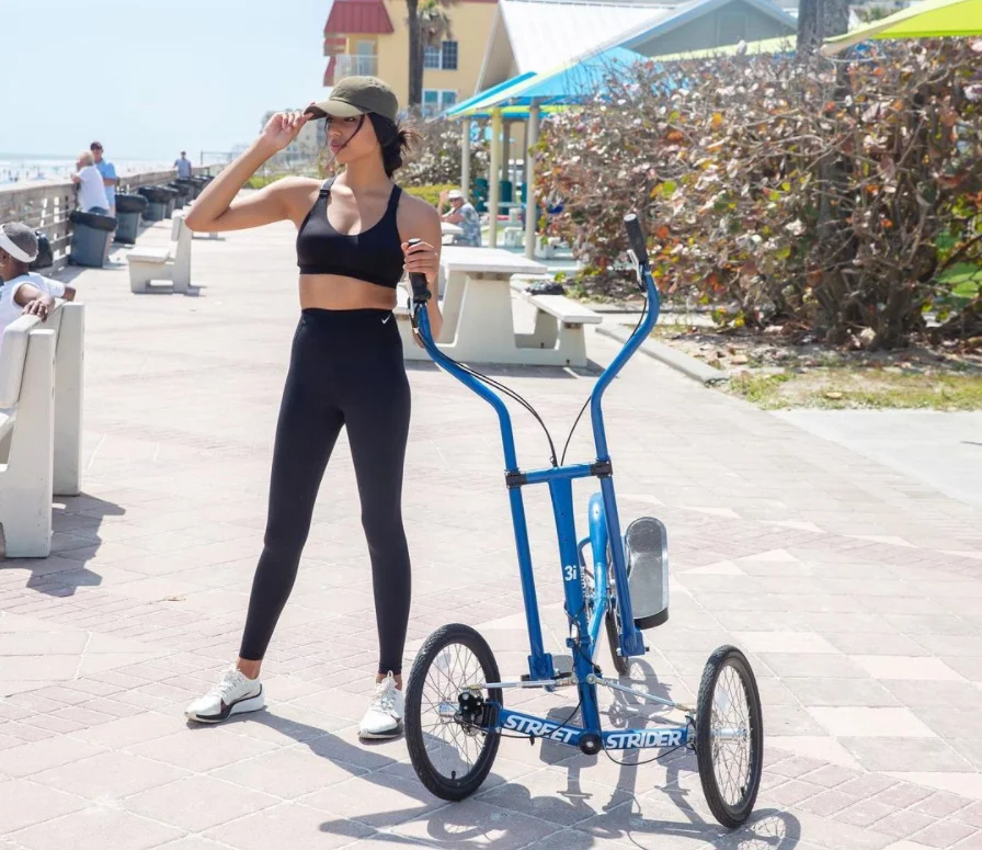 8s Hot selling cardio training outdoor/indoor sports equipment folding streetstrider elliptical bike