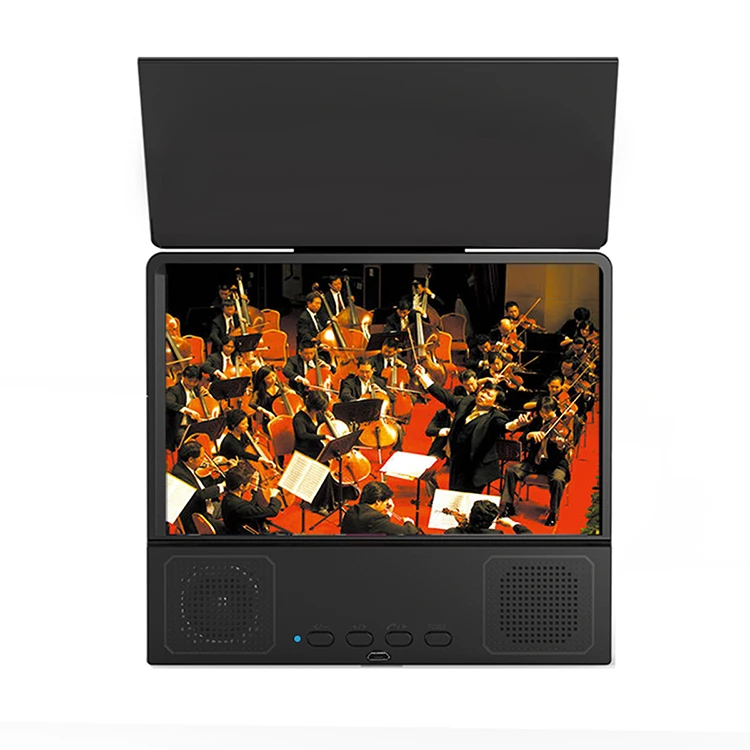 Kingamei2021 8 inches Screen Magnifier 3D Smart Mobile Phone Movies Amplifier with Bluetooth Speaker HD portable Phone Projector