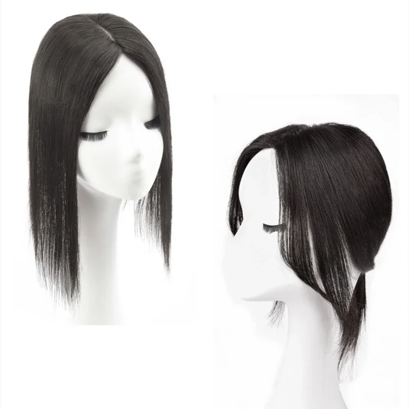 LONGFOR Wholesale Silk Base Breathable Human Hair Topper for Women High Density  Remy Straight Hair Ready To Ship products