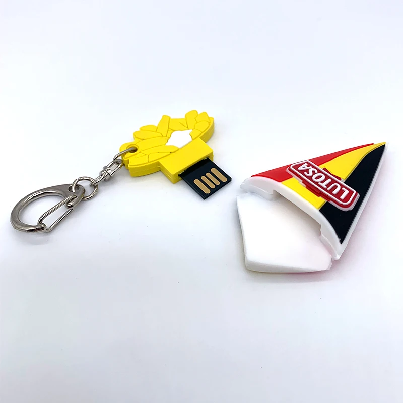 Custom chips Silicone PVC key chain 2D/3D Soft PVC Rubber Usb Flash Drive Memory Stick Anime Cartoon Return Gifts