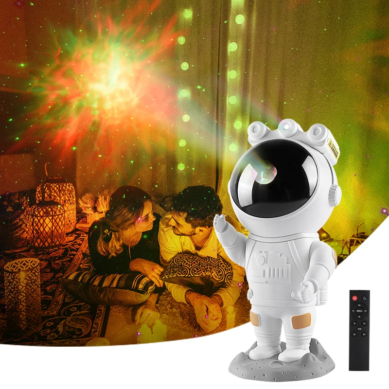 New projector lamp USB starry sky night light with remoter kids star projector astronaut light
