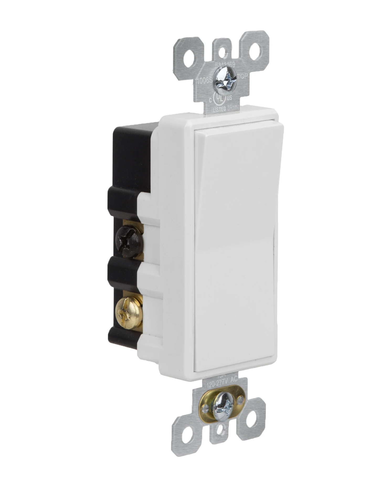 New Automatic Connection Grounded Metal Wall Box 4 Way Decorator Switch