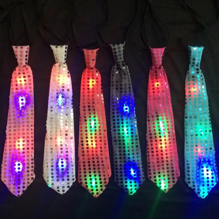 Nx Party Supplier Hot Sale LED Tie Party Bar Use Good Quality LED Bow Ties for Men