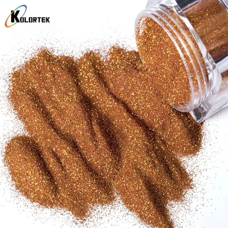 Kolortek glitter flakes solvent resistant fine polyester glitter powders kg nail body glitter