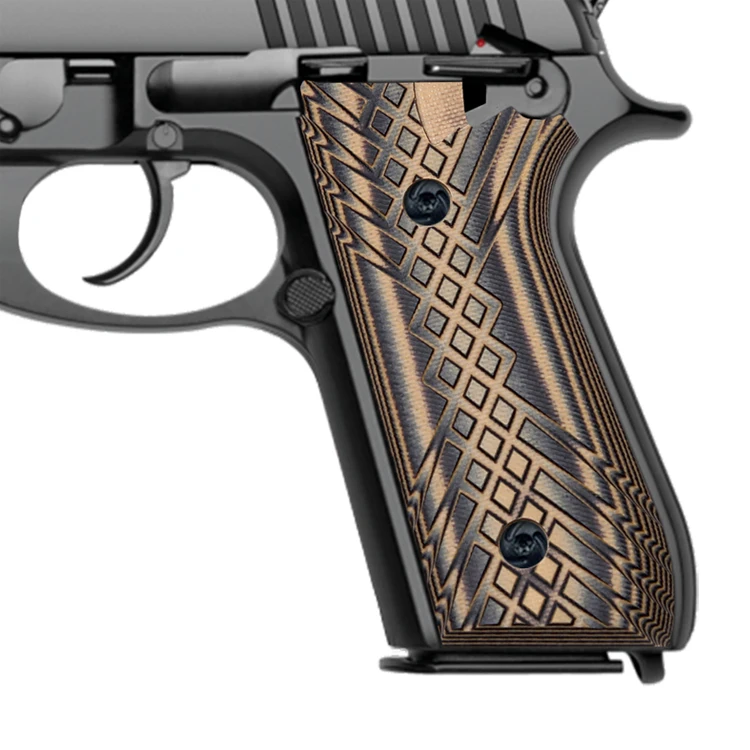 
Taurus PT92 G10 Gun grips for PT-99/PT-92/PT-100/PT-101, Crosshatch texture 