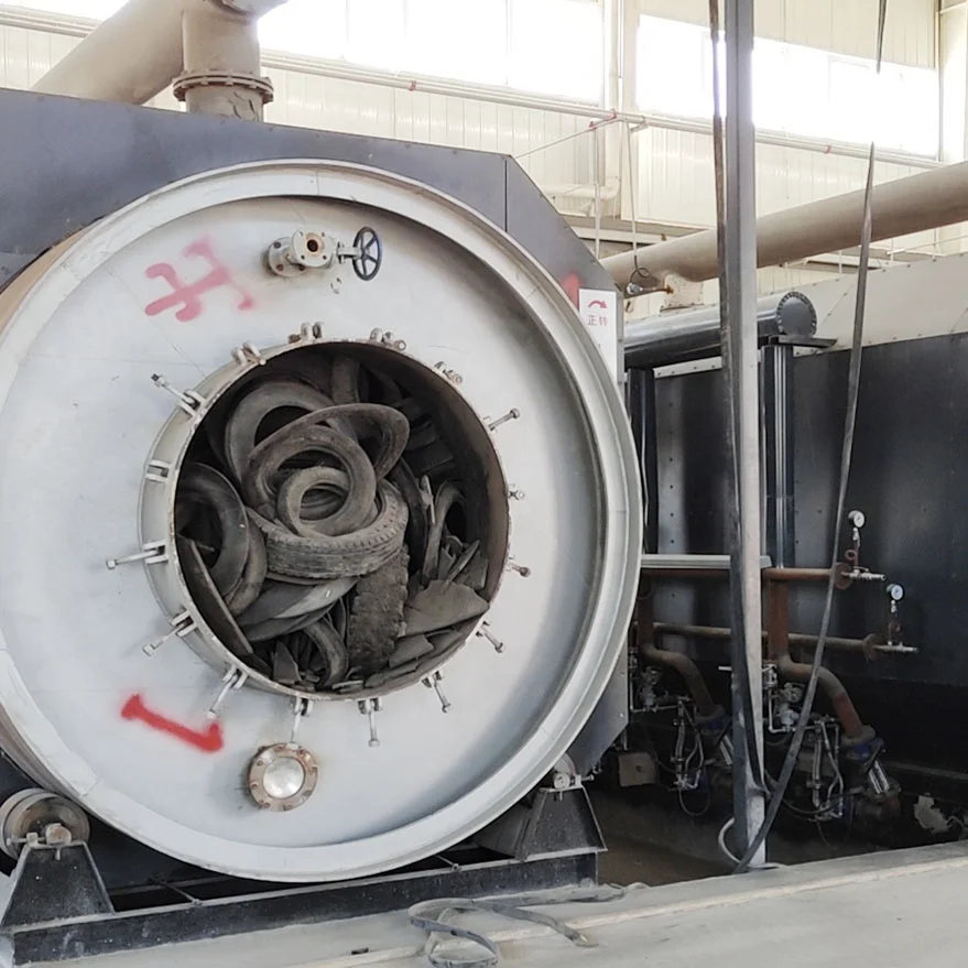 Cracking Equipment for Refining Fuel Oil Carbon Black Steel Wire from Waste Tire