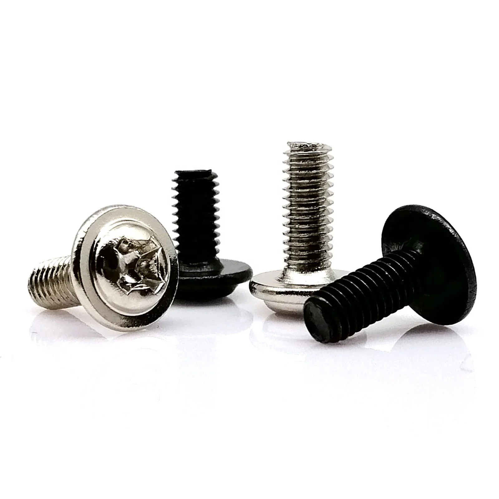 Silver Black M3*4/5/6/8mm  DIY Laptop Notebook Computer D PC Case Chassis Motherboard CD DVD Rom Mount Fix Repair Bolt Screw