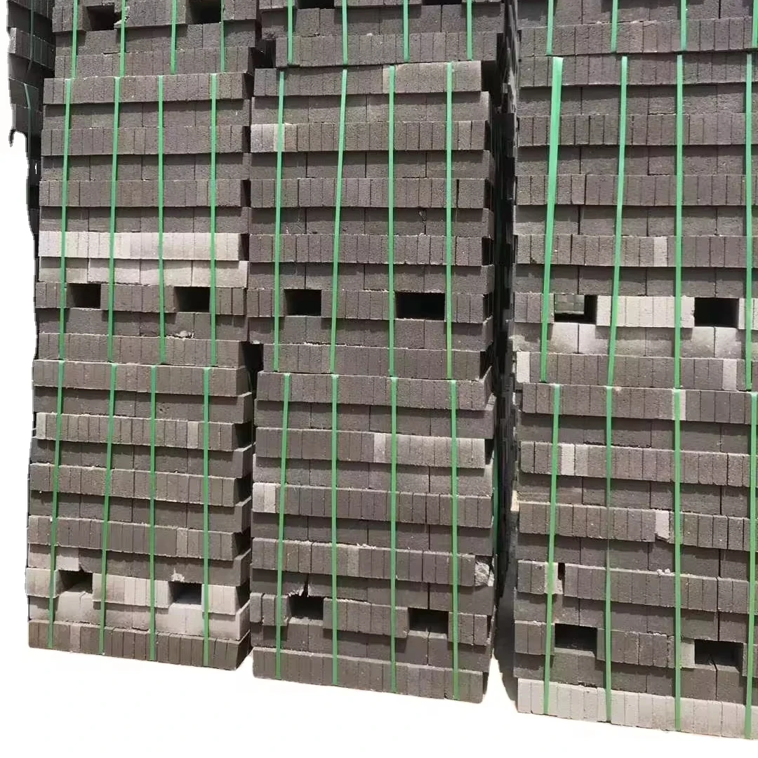Automatic widely used  hollow solid  brick block cuber palletizing packing machine system suitable for many types of bricks