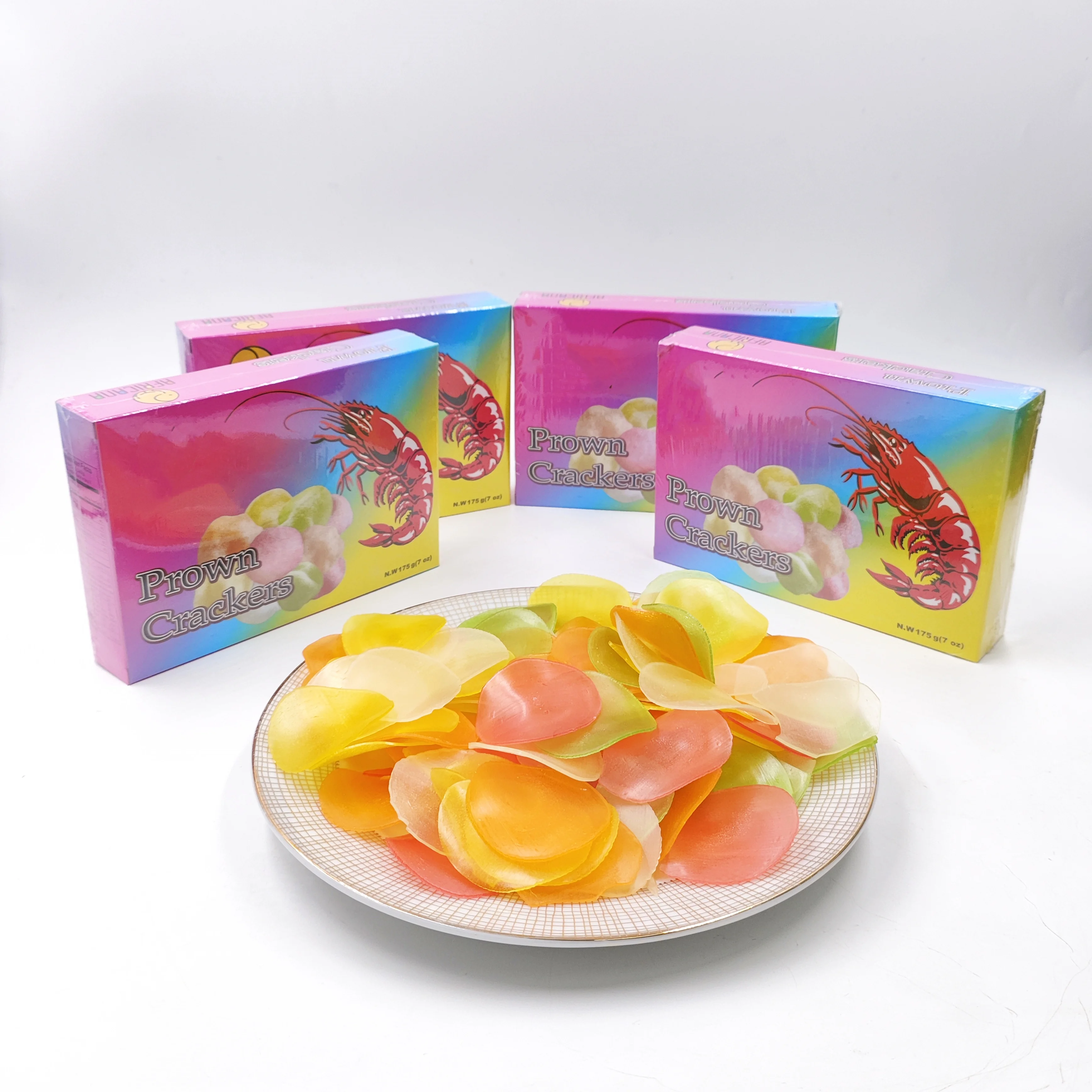 Prawn Wholesale Instant Healthy Seafood Prawn Shrimp Snack Crispy Cracker Export High Quality Wholesale fromChina