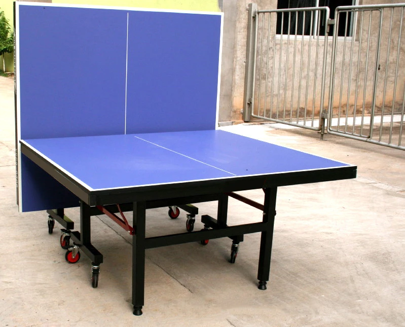 Professional Outdoor Indoor Table Tennis Table Movable Table With Wheels Eco-Friendly Anti-Corrosion Anti-UV Waterproof Features