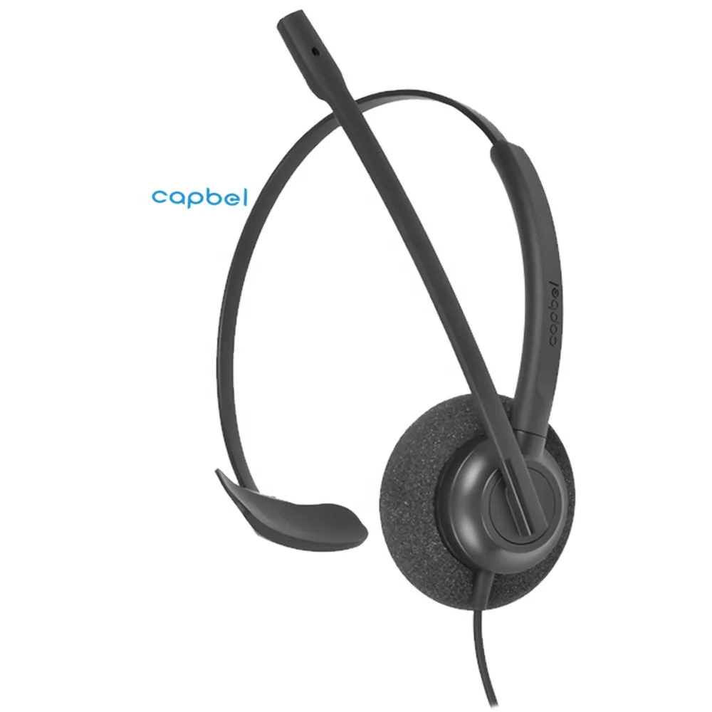 Quality Assurance Professional Singlesided Call Center Telephone Headset for Phone Center IP With Noise Cancel Microphone