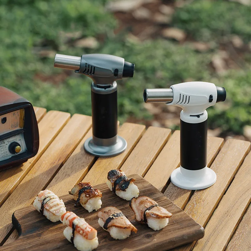 Powerful Torch Lighter Single Jet Flame Portable Camping  Torch Lighters With Safety Lock