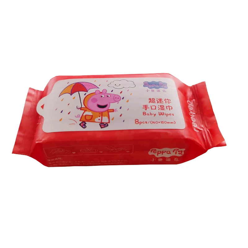 Organic biodegradable sensitive waterwipe Natural travel Size compostable washable Wet Set English case perfume Free Baby Wipe