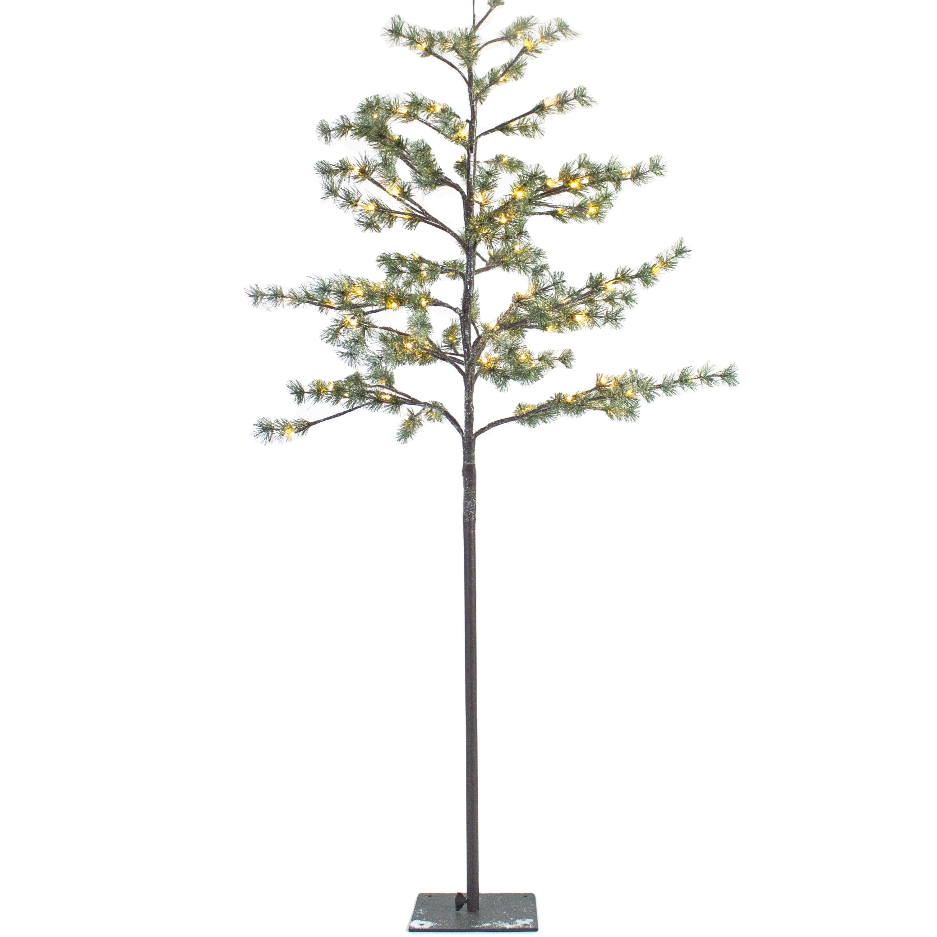 Pre Llit Green Pine Cones Christmas Tree warm white LED Lit Trees for Holiday Xmas Outdoor Indoor Lights