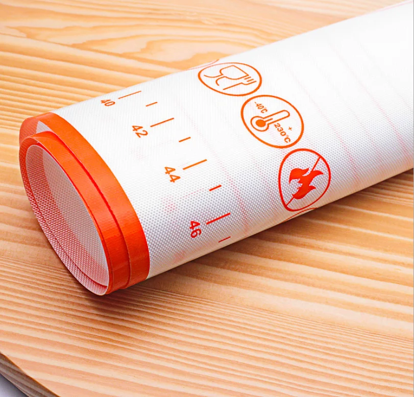 Wholesale Non-Stick Silicone Pastry Baking Mat With Measurements Kneading Pastry Dough Rolling Mat