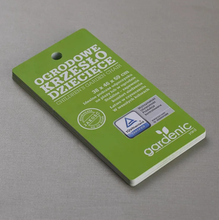 The manufacturer supplies PVC cards custom-made high light plastic custom hole punch hang tag