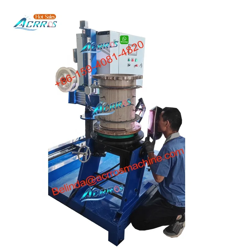 Automatic Welding Manipulator pipe flange circular seam welding machine and rotating turntable 200mm chuck