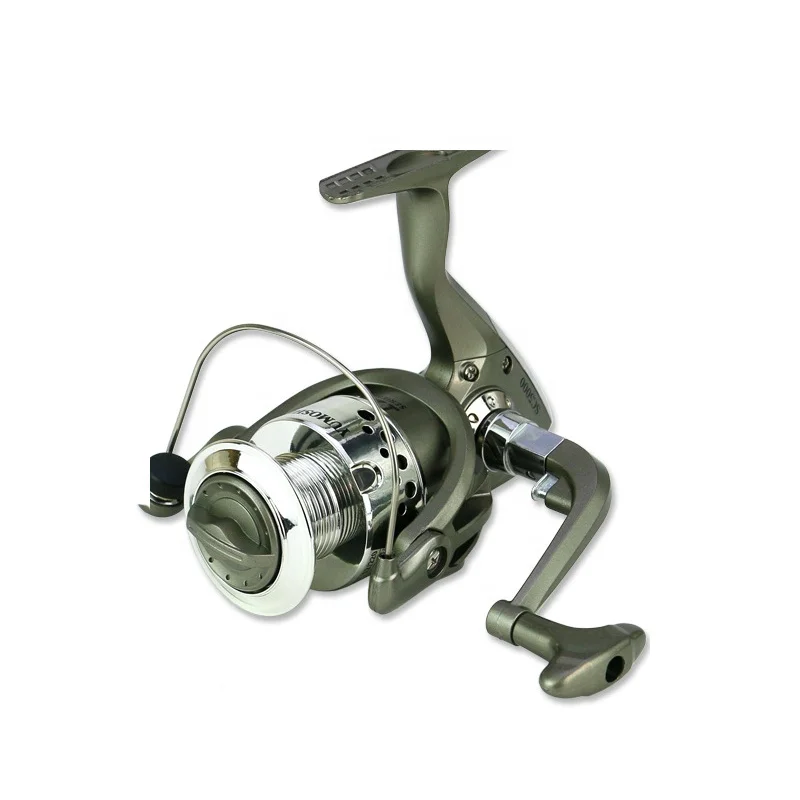 KY The Cheapest 12 Bearings Gear Ratio 5.5:1Spinning Reel Metal Spool Plastic Body Fishing