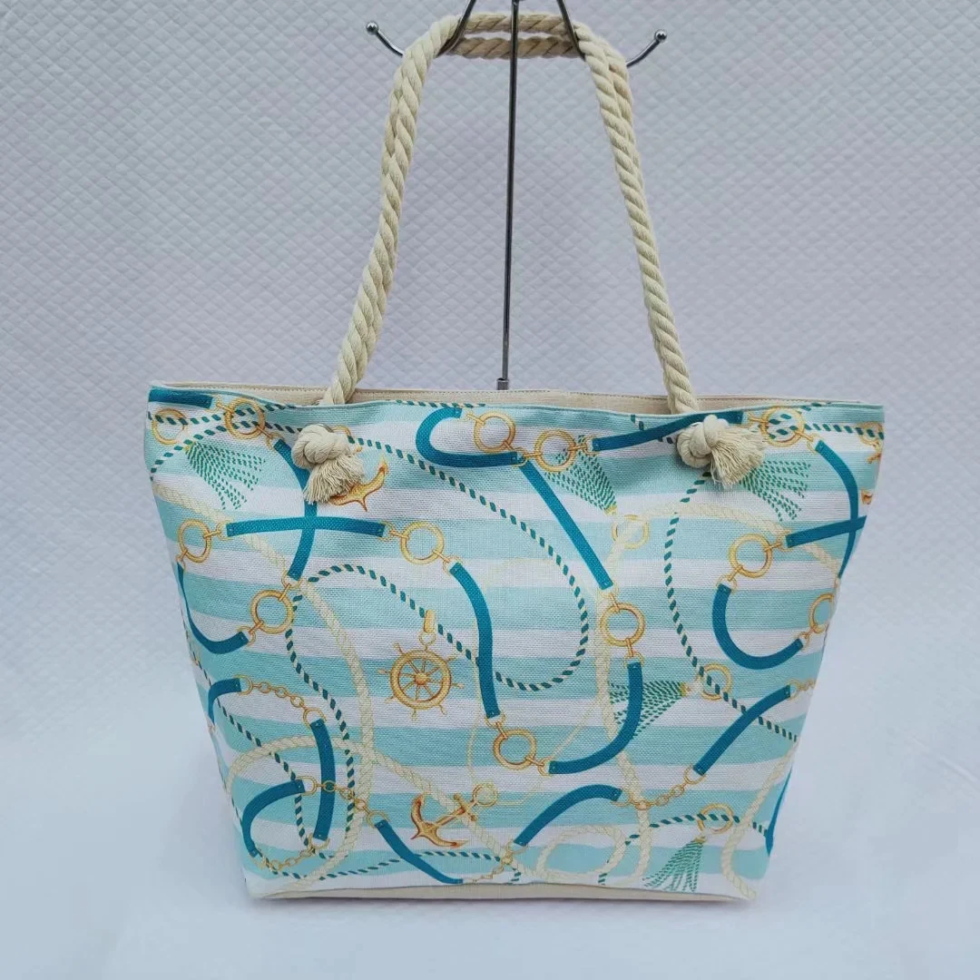 Fashion Folding Women Big Size Handbag Tote Ladies Casual Flower Printing Canvas Graffiti Shoulder Bag Beach Bolsa Feminina