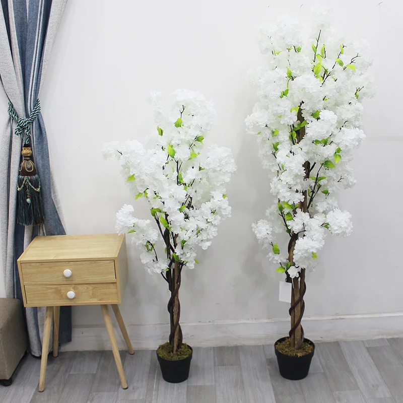 Wholesale silk cherry blossom trees  wholesale artificial plants decorative artificial trees cherry blossom trees for sale