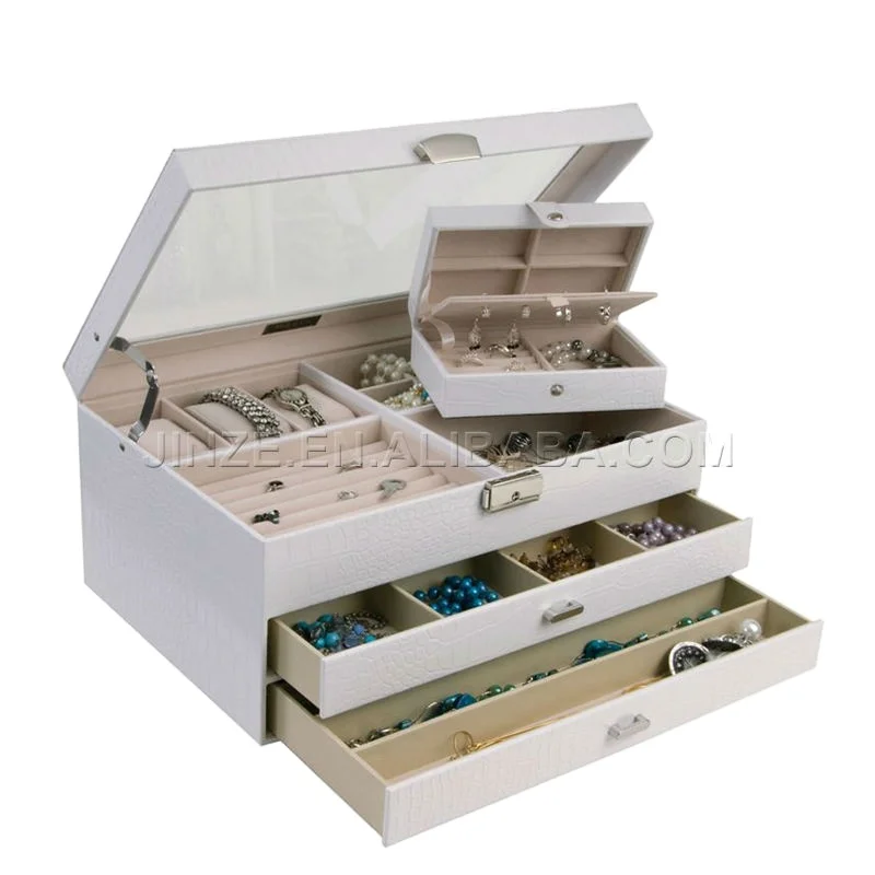 
 Лидер продаж 2021, кожаная, картонная деревянная витрина для ювелирных изделий  