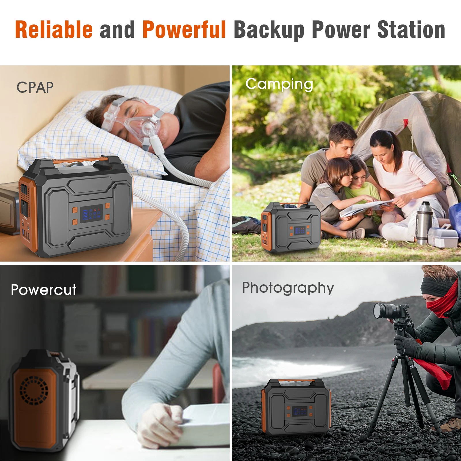 High Capacity 250WH 300W AC output Usa Japan Eu Plug Solar Power Station portable power station generator