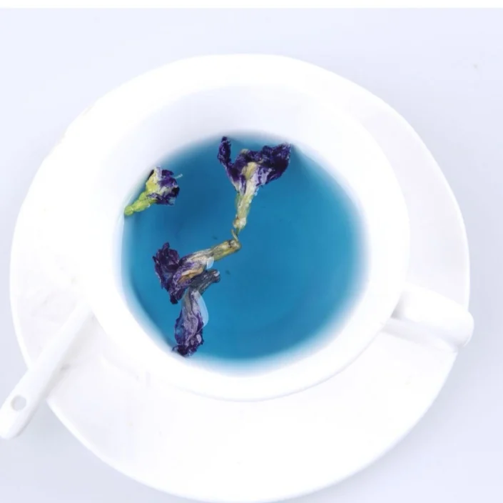 Drop ship Brand Quality Blue Tea Standard Natural Dried Butterfly Pea Flowers Tea