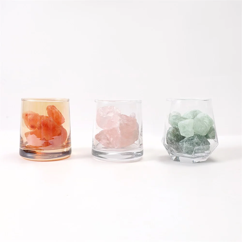 Maxery Fresh Forest Crystal Atmosphere Light Diffuser Green, Rose Clear Quartz Essential Oil Aromatherapy Calming Ambience Light