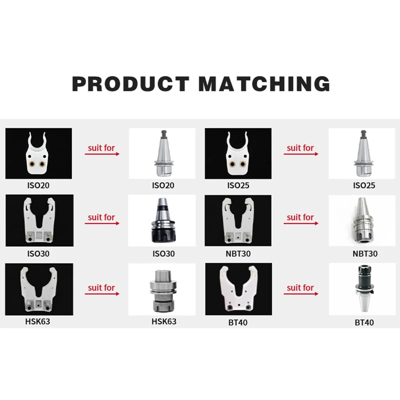 Weix cnc other machine accessories plastic clip bt40 bt30 iso30 tool holder fork