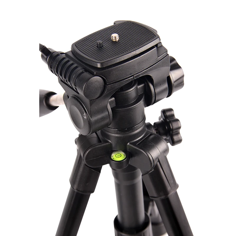 
factory wholesale multi-function Mini lightweight portable tripod stand for DSLR digital camera with 3-Way Pan and Tilt Head 