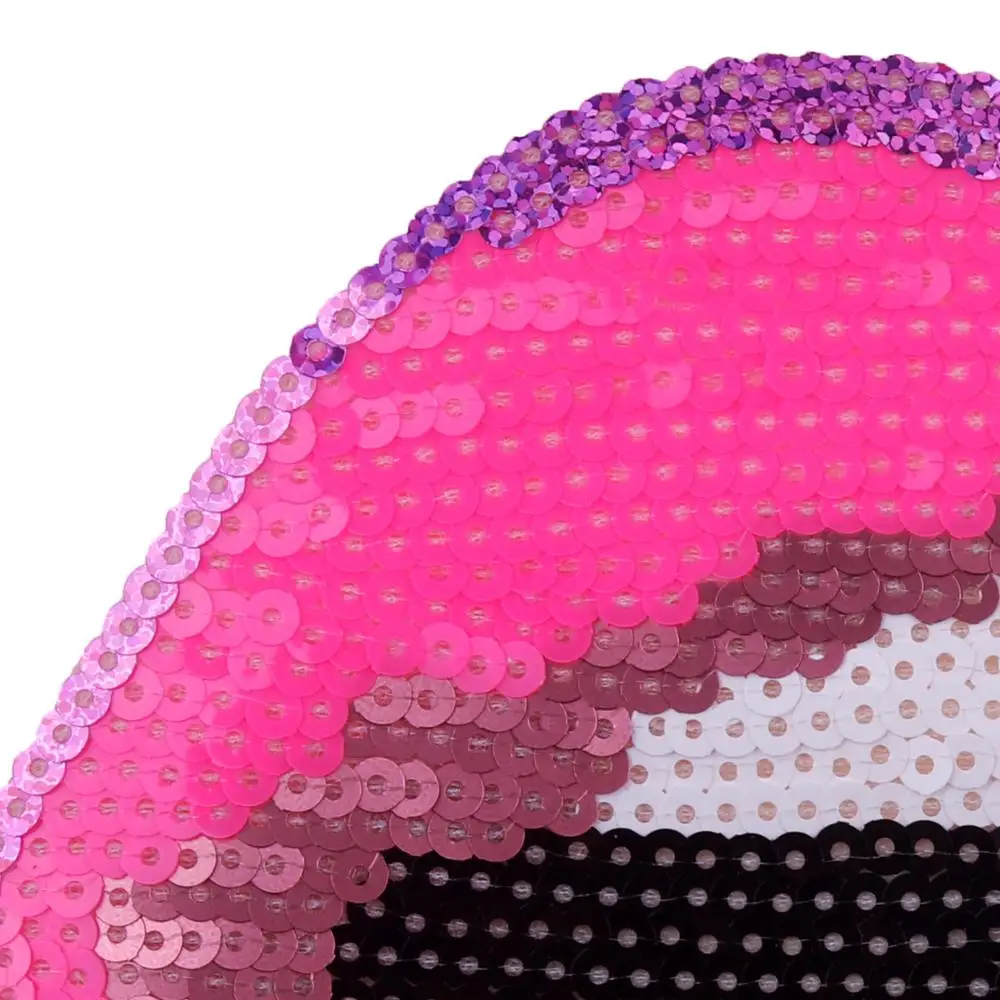 
GUGUTREE big sequined mouth patches,large lips sequined applique back patch for jackets JW-204320 