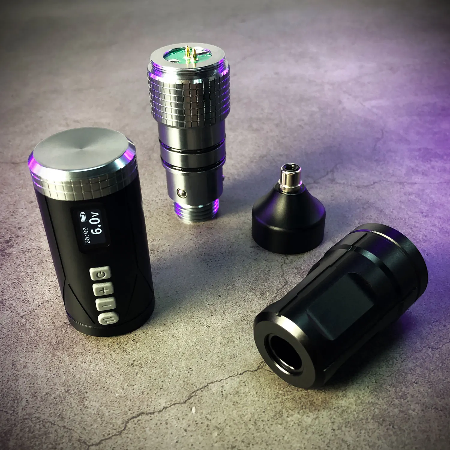 BRONC Wireless Pen V8  Tattoo Wireless Rotary Machine Kits With 2 Memory Voltage