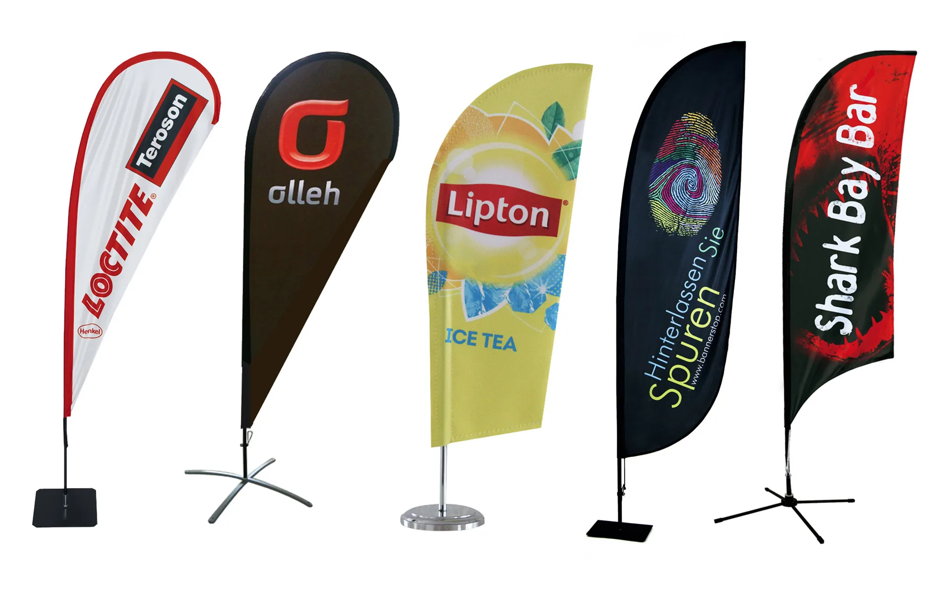 AI-MICH Beach Feather Flag Banner With Flagpole And Base for Sports Festival Advertising Promotional