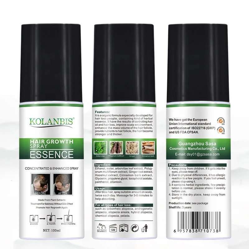 OEM ODM 100ml Fast Hair Growth Oil Hair Oil For Hair Growth No Side Effect