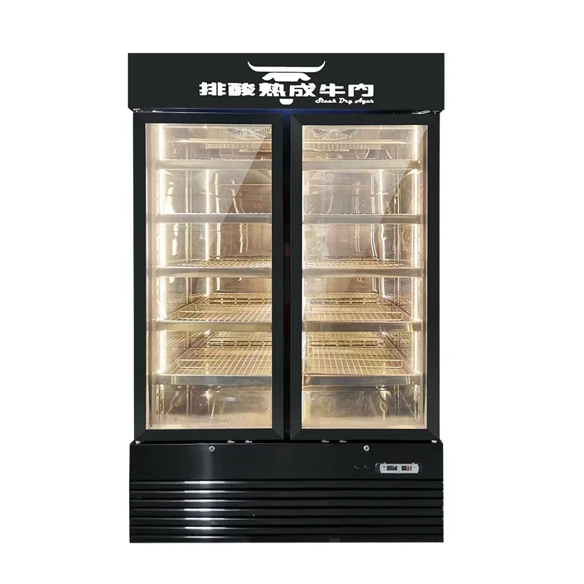 restaurant beef dry aging refrigerator meat display fridge meat dry aged cabinet beef drying ager fridge