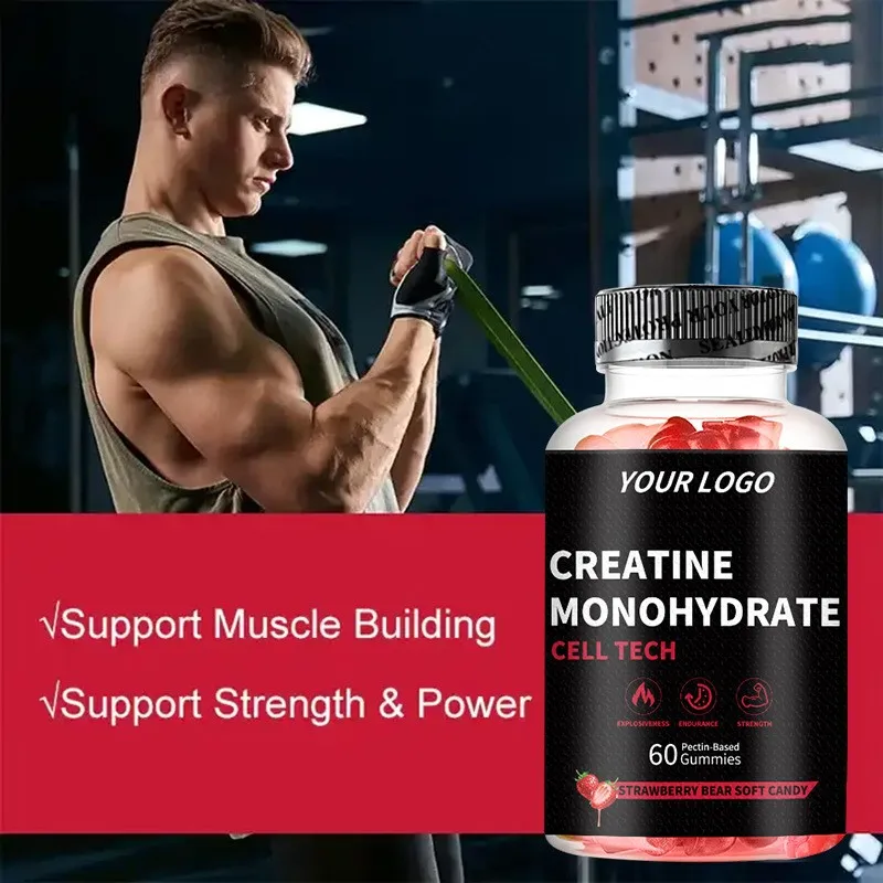 Quality Creatine Monohydrate Energy Gummy Creatine gummies Pre Workout Supplement