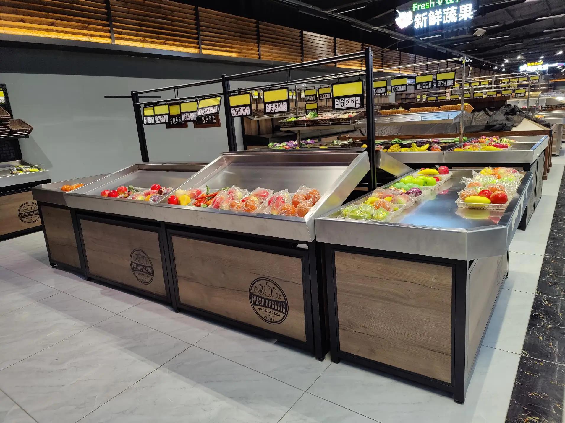 Wall Side Gondola Shelving Advertising Display Supermarket Racks Supermarket Shelf For Bread