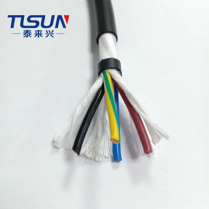 Ce Certified Drag Chain Cable HF-YY 4cores 0.75mm2 Special Bending Resistant Wire And Cable For Servo Motor