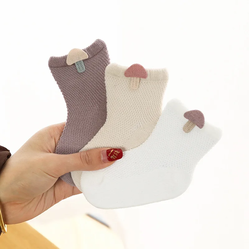 Baby Socks Summer Spring Thin Mesh Cotton Kids Lovely Girls Boy Colorful Children Breathable