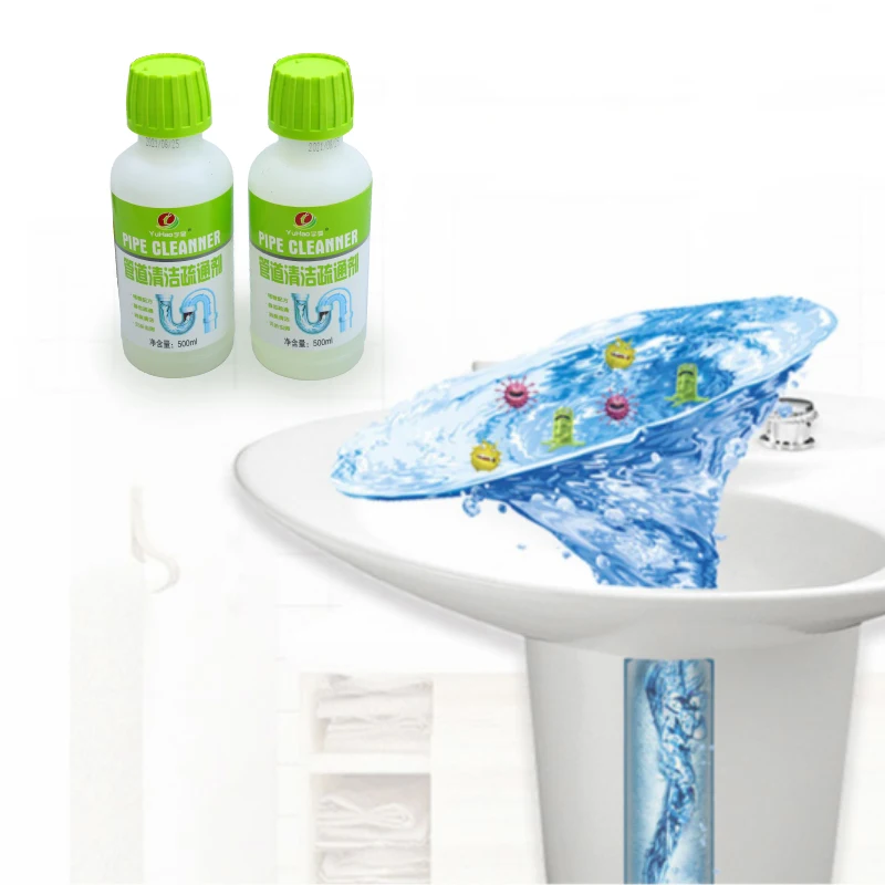 500ml Kitchen Bathroom Sewer pipeline remain clog remover,Pipe sink drain unblock cleaner