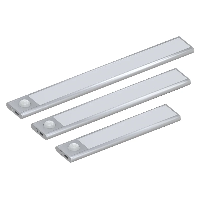 AAA Battery Powered LED Closet Light with Motion Sensor Aluminium under Cabinet Light for Kitchen & Wardrobe Use