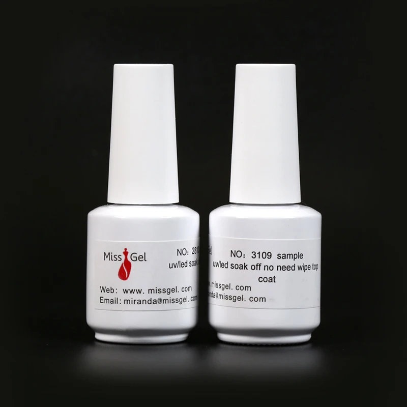 
Missgel manufacture no wipe rubber top coat nail polish uv gel 